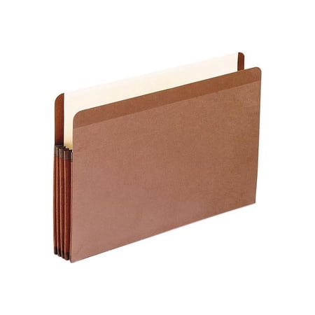 Pendaflex 85363 3 1/2 Inch Expansion File, Straight Cut, Red Fiber/Manila, Legal, 10/Box