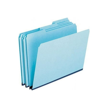 Pendaflex 9200T-1/3 Pressboard Expanding File Folders, 1/3 Cut Top Tab, Letter, Blue, 25/Box
