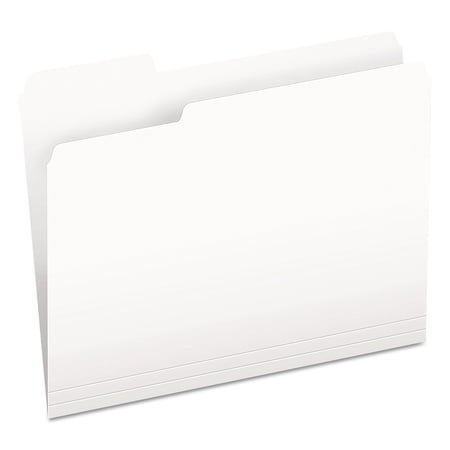 Pendaflex Colored File Folders 1/3 Cut Top Tab Letter White 100/Box 15213WHI