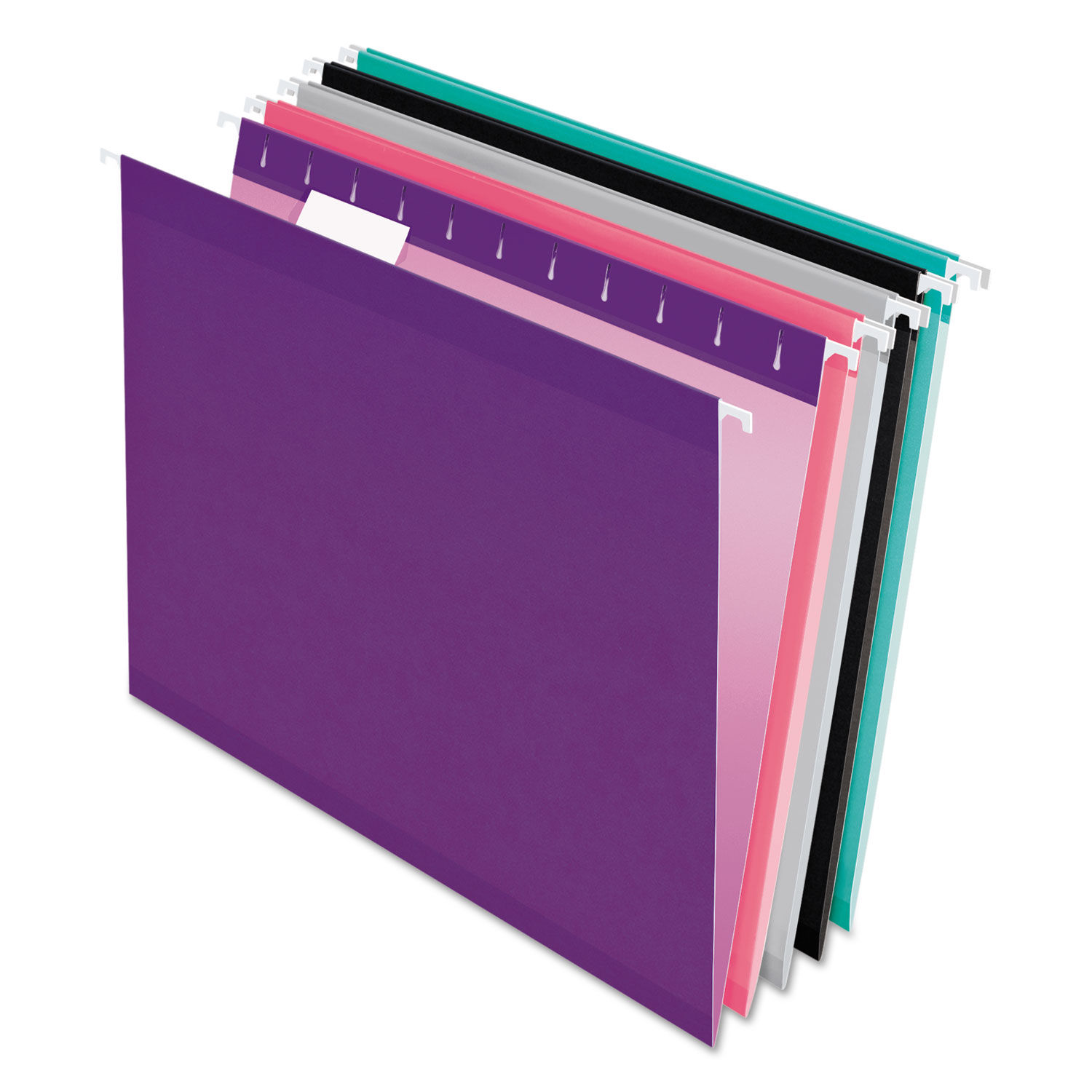 Pendaflex Colored Reinforced Hanging Folders Letter Size, 1/5Cut Tabs