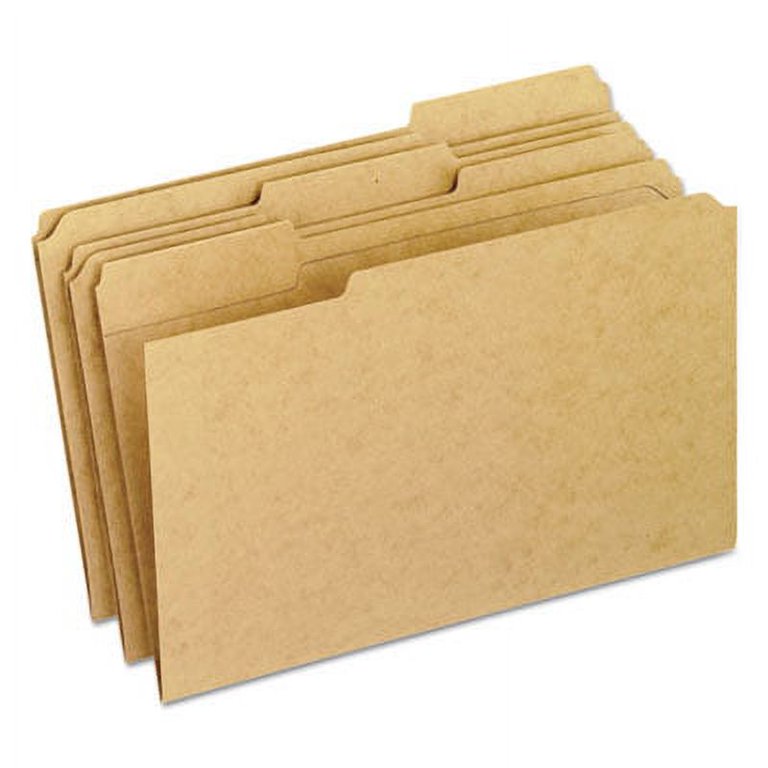 Reinforced Kraft Top Tab File Folders, 1/3-Cut Tabs: Assorted, Legal Size, 0.75 Reinforced Kraft Top Tab File Folders, 1/3-Cut Tabs: Assorted, Legal Size, 0.75