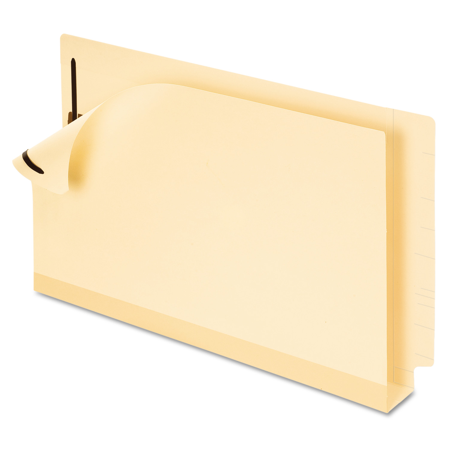 Pendaflex Double Stuff Laminated End Tab, 2 Fasteners, Legal, Straight Tab, Manila 50/BX