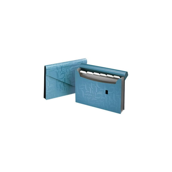Pendaflex Essentials 01158 Essentials Expanding File, Seven Pockets, Poly, 13 1/2 x 9, Blue