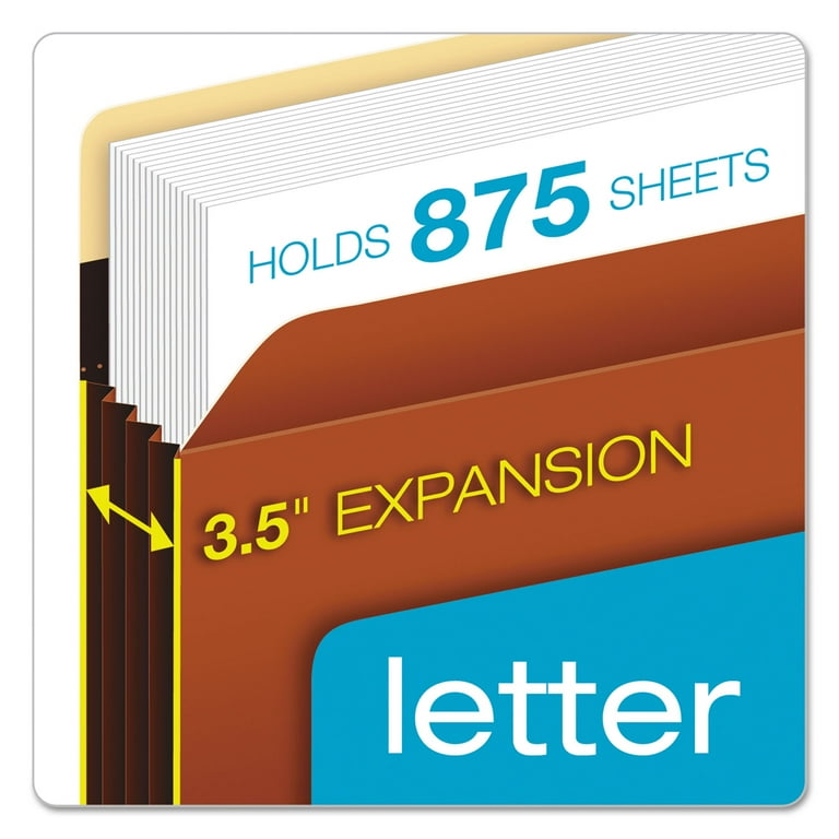 Extra-Wide Heavy-Duty File Pockets, 3.5 Extra-Wide Heavy-Duty File Pockets, 3.5