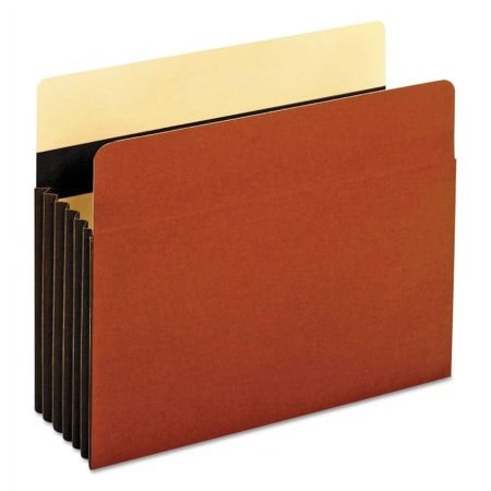 Pendaflex Extra-Wide Heavy-Duty File Pockets, 5.25" Expansion, Letter Size, Redrope, 10/Box (C1535GHD)