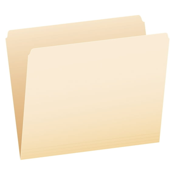 Pendaflex File Folders, Letter Size, Manila, Straight Cut, 100/BX
