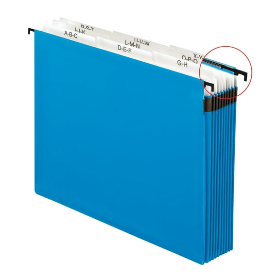 Pendaflex® Hanging Pocket Expandable File, A-Z, Letter Size, Blue