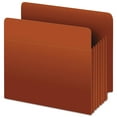 thumbnail image 1 of Pendaflex Heavy-Duty End Tab File Pockets, 5.25" Expansion, Letter Size, Red Fiber, 10/Box (95363), 1 of 6