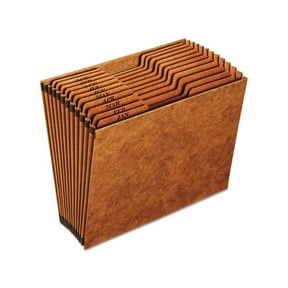 Pendaflex Heavy-Duty Expanding File 12 Sections, 1/3-Cut Tab, Letter Size, Redrope