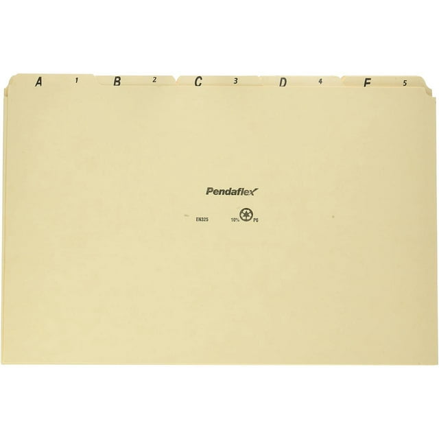 Pendaflex Manila Alphabetical File Guides