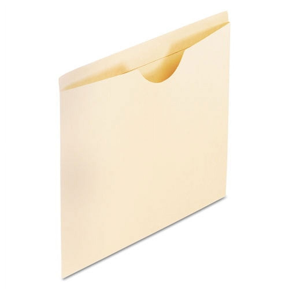 Pendaflex Manila Reinforced File Jackets, 2Ply Straight Tab, Letter