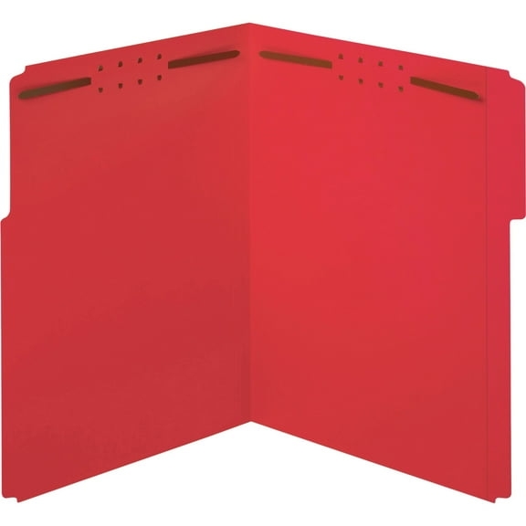 Pendaflex, PFX22740, 1/3-cut Top Tab Fastener Folders, 50 / Box, Red