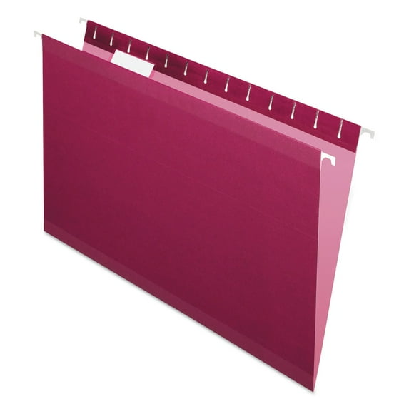 Pendaflex, PFX415315BUR, Reinforced Hanging Folders, 25 / Box, Burgundy