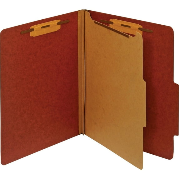 Pendaflex, PFXPU41Red, Bonded Fastener Classification Folders, 1 Each, Red