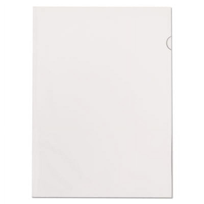Poly Color Transparent File Jackets, Letter Size, Clear, 50/Box Poly Color Transparent File Jackets, Letter Size, Clear, 50/Box