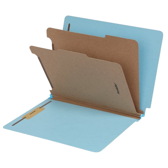 Pendaflex Pressboard Classification Folder 2-Dividers 2" Expansion Letter Size Blue 10/Box (1007077)