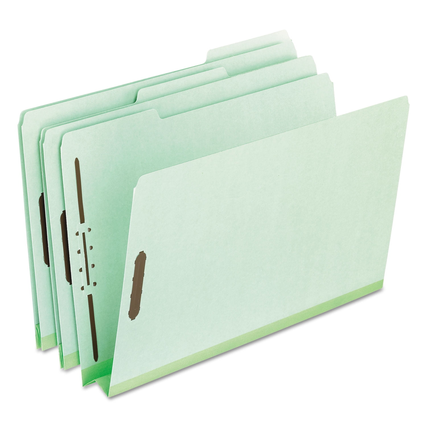 Pendaflex Pressboard Folders 2 Fasteners 2" Expansion 1/3 Tab Letter Green 25/Box 17181