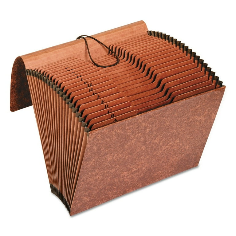 Heavy-Duty Expanding File with Reinforced Flap, 21 Sections, Elastic Cord Closure, 1/3-Cut Tabs, Legal Size, Redrope Heavy-Duty Expanding File with Reinforced Flap, 21 Sections, Elastic Cord Closure, 1/3-Cut Tabs, Legal Size, Redrope