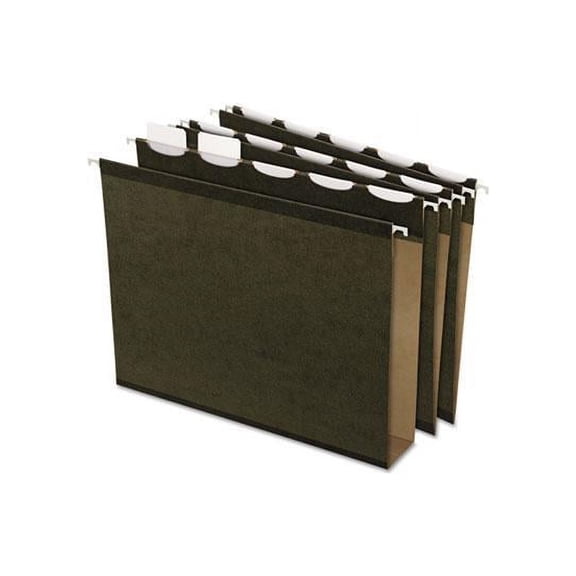 Pendaflex Ready-Tab 42701 Ready-Tab Lift Tab, 2 in. Capacity Hanging File Folders, Letter, Green, 20-Box
