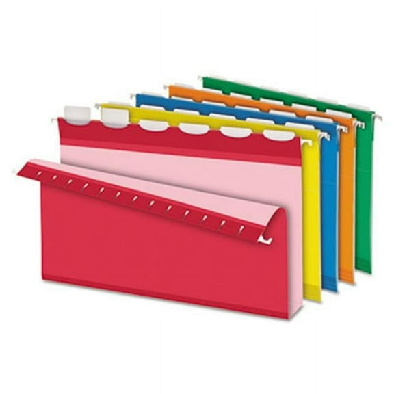 Pendaflex Ready-Tab  Ready-Tab Lift Tab 2 in. Capacity Hanging Folders  Legal  Assorted  20-Box