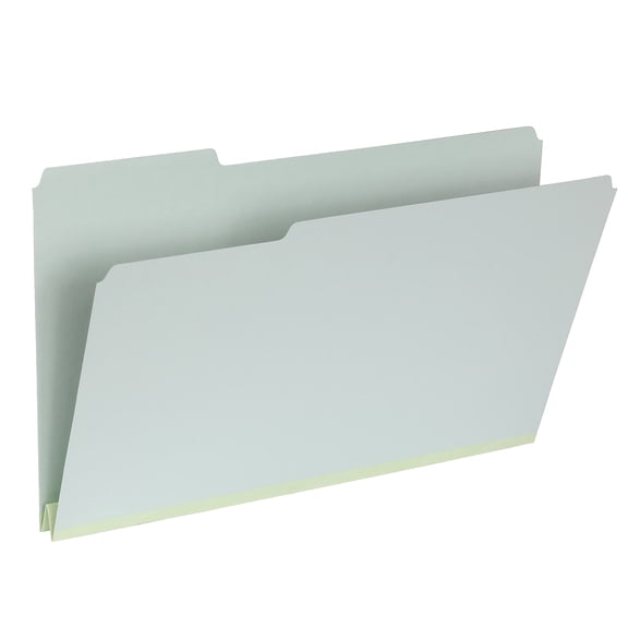 Pendaflex Recycled File Folder 1-Tab Assorted Legal Size Light Green 25/Box (1006934)