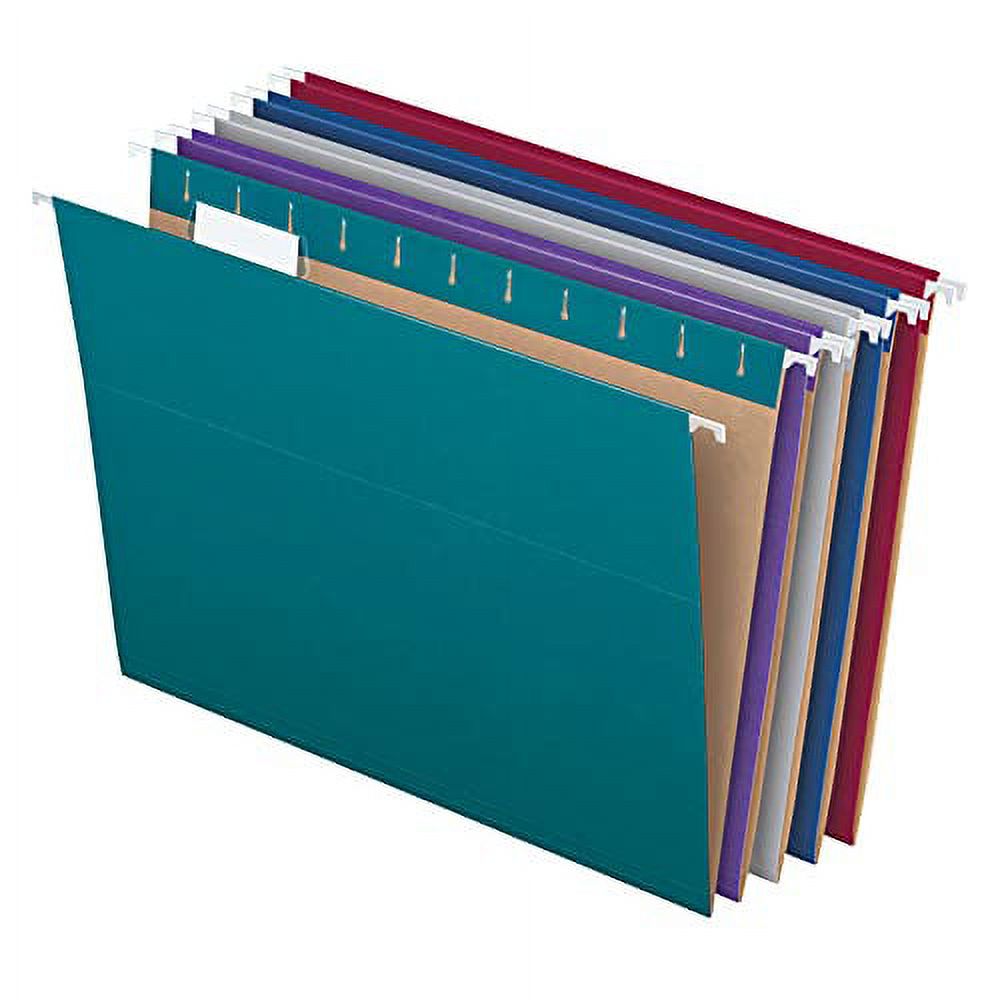 Pendaflex Recycled Hanging File Folders, Letter Size, Assorted Jewel