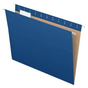 Pendaflex® Recycled Hanging Folders, Letter Size, Navy, 1/5 Cut, 25/BX