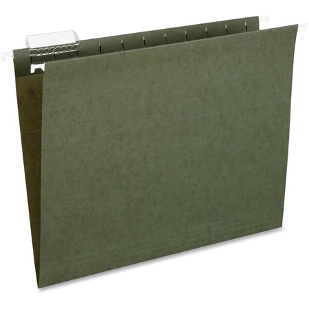 Pendaflex Recycled Hanging File Folders, Letter Size, Standard Green, Bulk, 25/Box