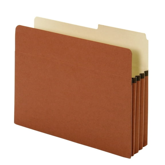 Pendaflex Redrope Expanding File Pockets, 3 1/2" Expansion, Letter Size, Brown, Box Of 25 File Pockets