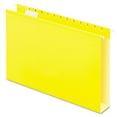 thumbnail image 1 of Pendaflex Reinforced 2" Extra Capacity Hanging Folders 1/5 Tab Legal Yellow 25/Box 4153X2YEL, 1 of 7