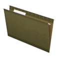 thumbnail image 1 of Pendaflex Reinforced Hanging File Folders, Legal Size, 1/3-Cut Tab, Standard Green, 25/Box (415313), 1 of 6