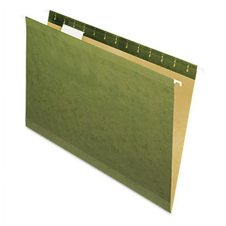 Reinforced Hanging File Folders, Letter Size, Straight Tabs, Standard Green, 25/Box Reinforced Hanging File Folders, Letter Size, Straight Tabs, Standard Green, 25/Box