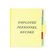 Pendaflex SER-1-YEL Vertical Personnel Folders, 1/3 Cut Top Tab, Letter, Yellow