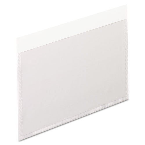 Pendaflex Self-Adhesive Pockets, 3 X 5, Clear Front/white Backing, 100/box | Order of 1 Box