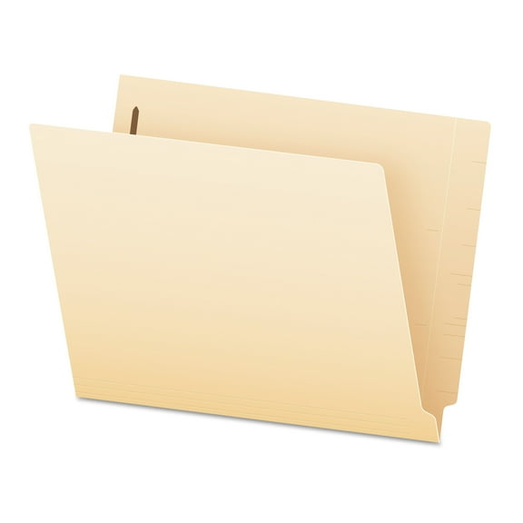 Pendaflex SmartShield End Tab 2-Fastener Folders, Straight Tab, Letter Size, Manila, 50/Box (62714)