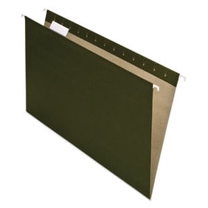 Pendaflex Standard Green Hanging Folders Legal Size, 1/5-Cut Tab, Standard Green, 25 per Box