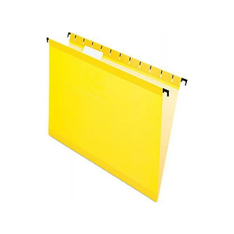 SureHook Hanging Folders, Letter Size, 1/5-Cut Tabs, Yellow, 20/Box SureHook Hanging Folders, Letter Size, 1/5-Cut Tabs, Yellow, 20/Box