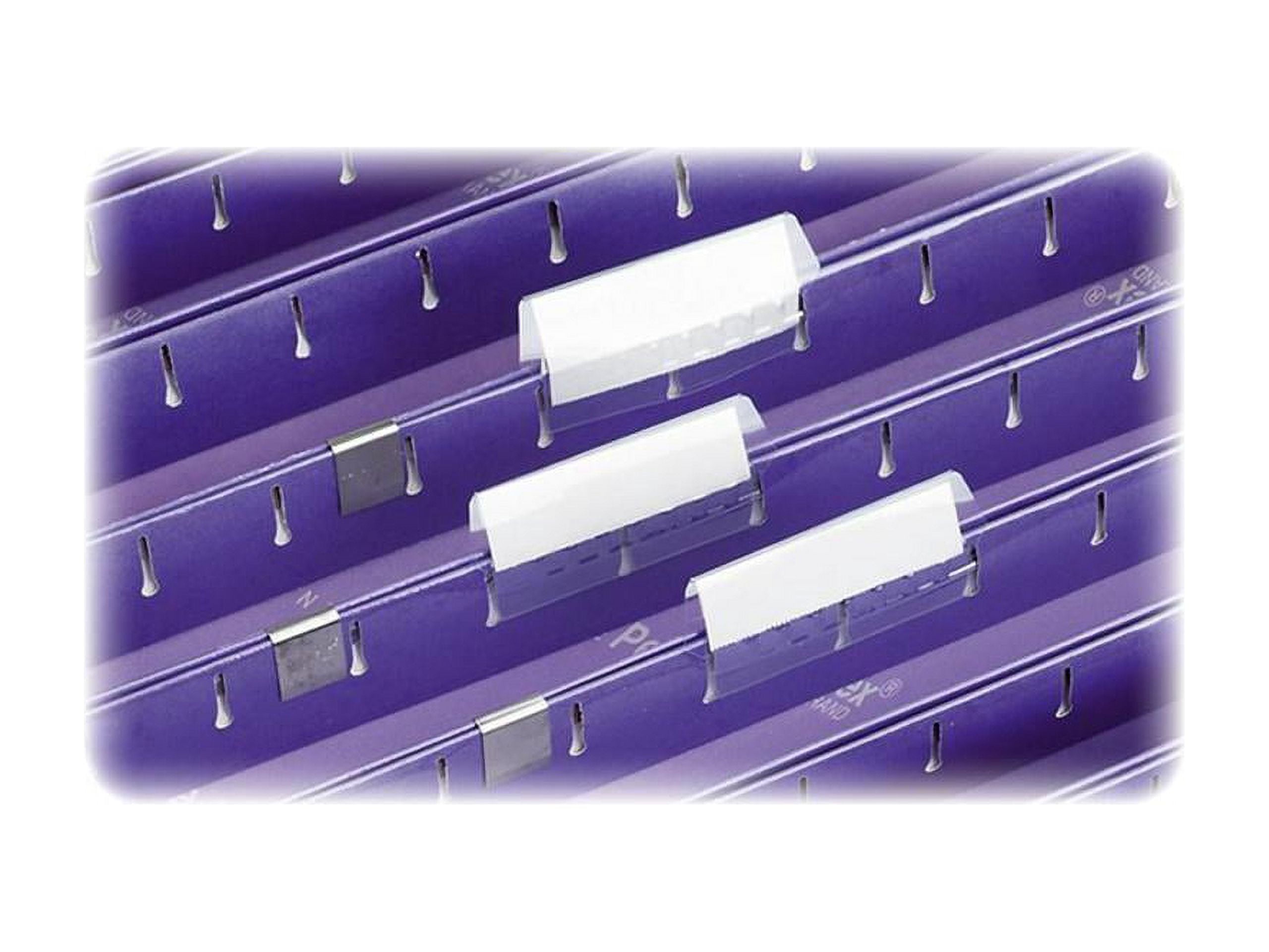 White Plastic 2-Inch File Folder Tab Inserts, 100-Pack