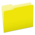 thumbnail image 1 of Pendaflex Two-Tone File Folder, Letter Size, 1/3 Cut Tabs, Yellow, Pack of 100, 1 of 2