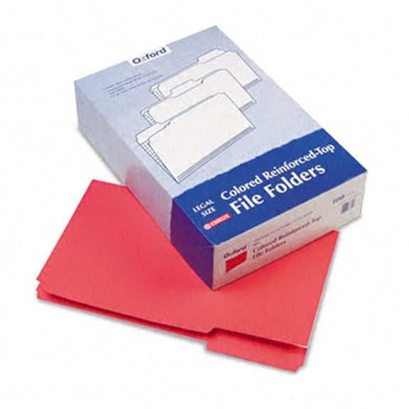 Pendaflex  Two-Tone File Folders- Red/Light Red - Legal Size