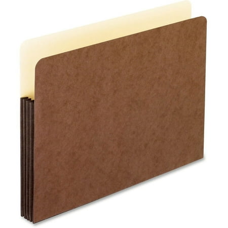 Pendaflex WaterShed Straight Tab Cut Letter Recycled File Pocket - 8 1/2" x 11" - 1050 Sheet Capacity - 5 1/4" Expansion - Redrope - Redrope - 30% Fiber Recycled - 1 Each