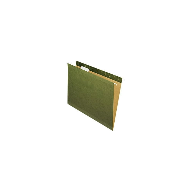 Pendaflex XRay Hanging File Folders 1/5 Tab Letter Standard Green 25
