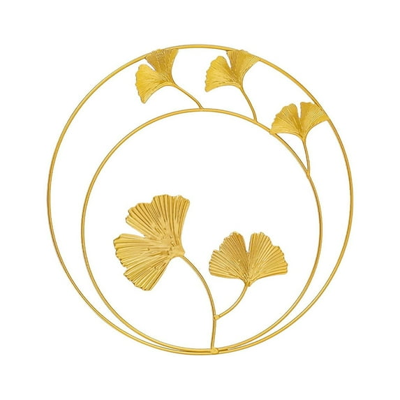 Pendant*1 Clearance! Gold Wall Decor Golden Leaves Metal Wall Decor with Frame Gold Metal Art Wall Sculpture for Living Room Bedroom Study Large