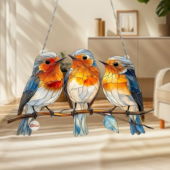 Pendant*1 Clearance! a 2D Flat Acrylic Atmosphere Creating Window Hanging Decoration Featuring and Colorful