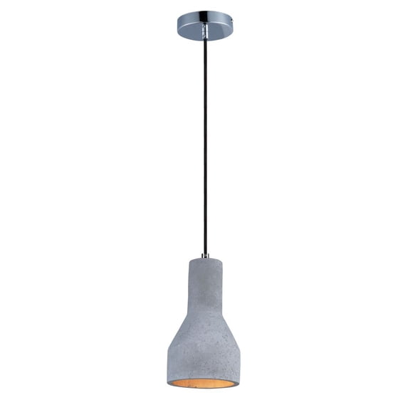 12392GYPC Maxim Lighting Crete-Pendant 1 Light-6 Inches wide by 10.75 inches high     -Traditional Installation