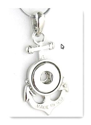 BODY ACCENTZ Pendant Anchor for charms Interchangable Jewelry snap button charm 12mm fit