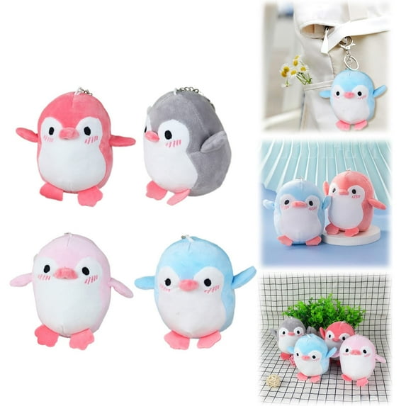 Pendant Clearance! Penguin Animal Stuffed Doll Plush Toy Keychain Key Holder Bag Pendant Gifts Toys For Boys Girls Kids Random Color