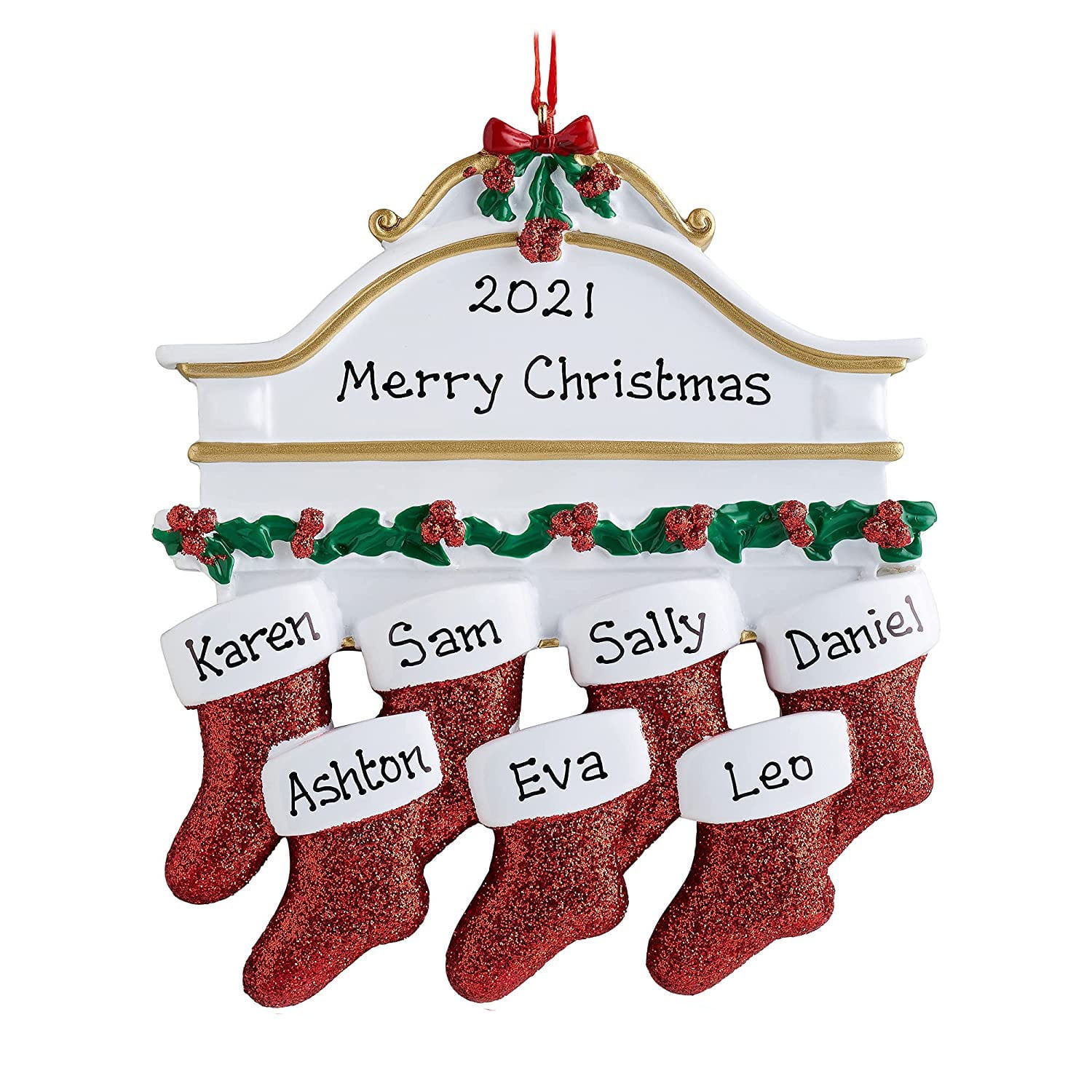 Pendant DIY Personalised Family Christmas Xmas Tree Stocking Ornament
