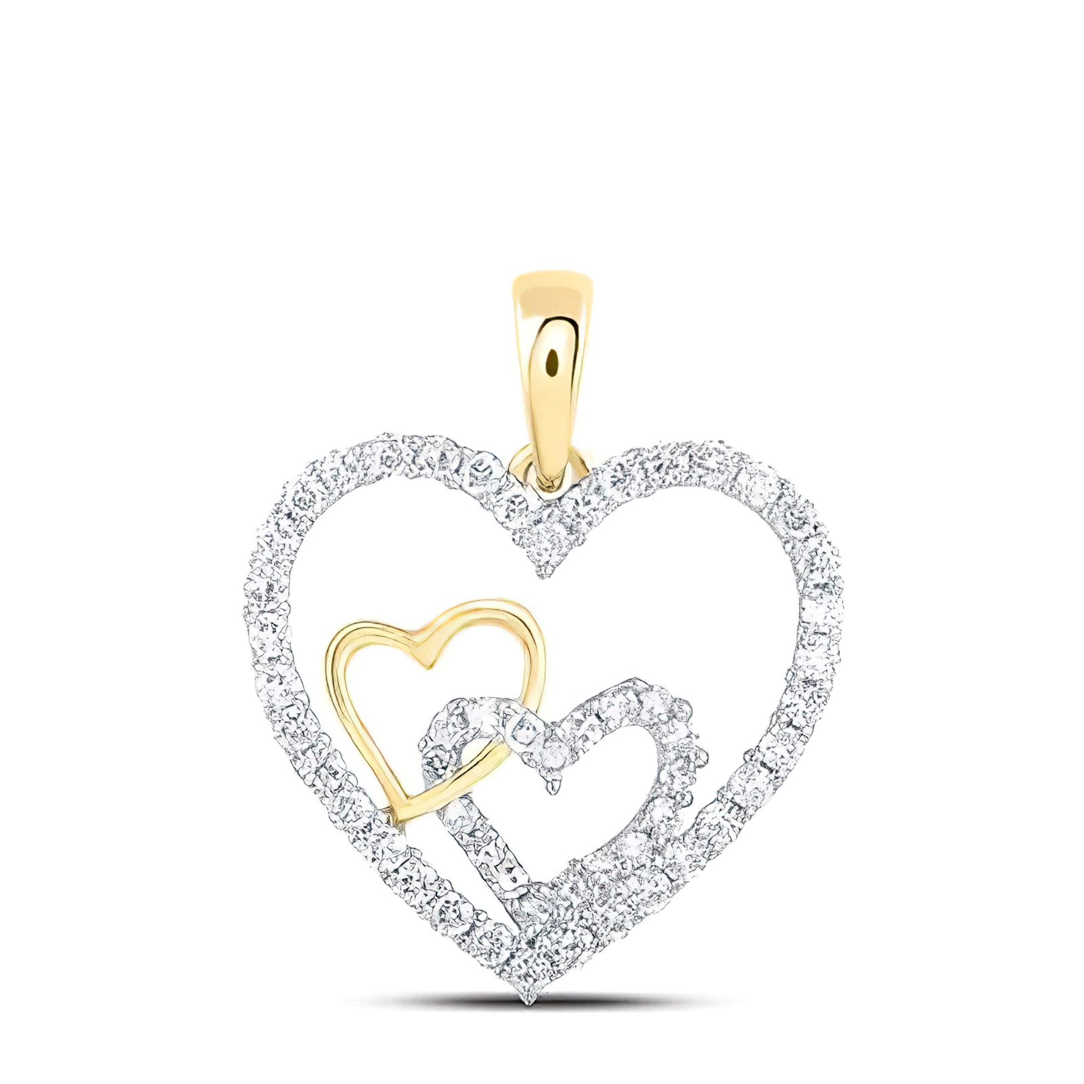 WNG Heart Shape Charms Bling Charms for Jewelry Making Valentine's