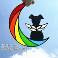 thumbnail image 1 of Pendant Hanging Angel Dog Memorial Suncatcher Beautiful Sympathy Gift Rainbow Moon Dog Acrylic Beverage Suncatcher Ornaments for Dog Lovers, 1 of 8
